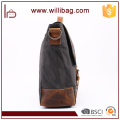 China Fábrica Atacado Grande Capacidade Bolsas De Lona De Couro Messenger Bags